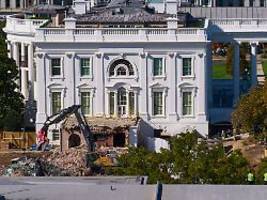 Bau von Ballsaal rechtswidrig : Denkmalschützer ziehen gegen Trump vor Gericht